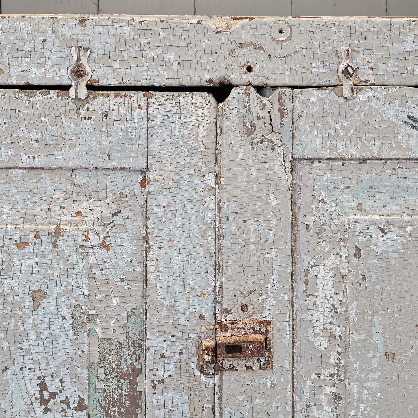 Primitive Painted Wood Farm Cupboard - Circa 1880–1900