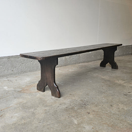 Antique Oak Bench - Circa 1910