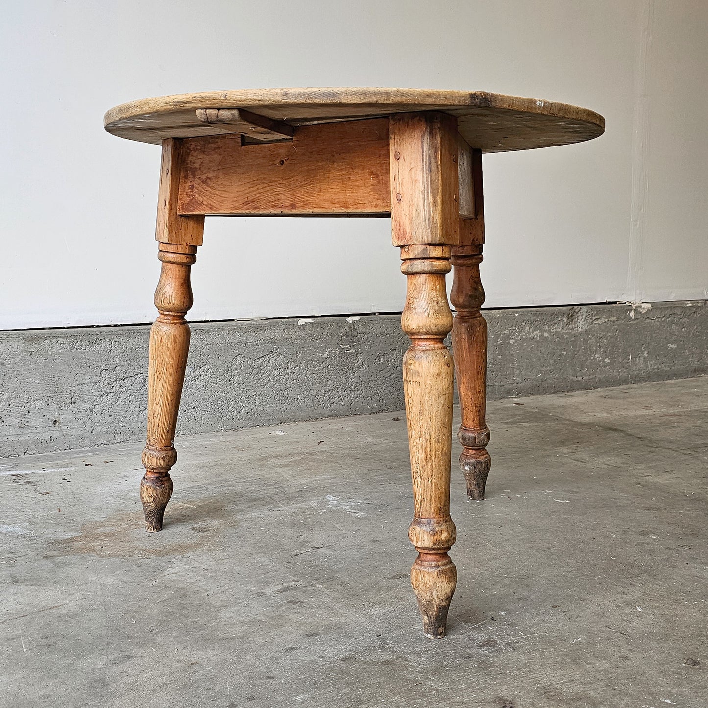 Antique English Pine Cricket Table - Circa 1870