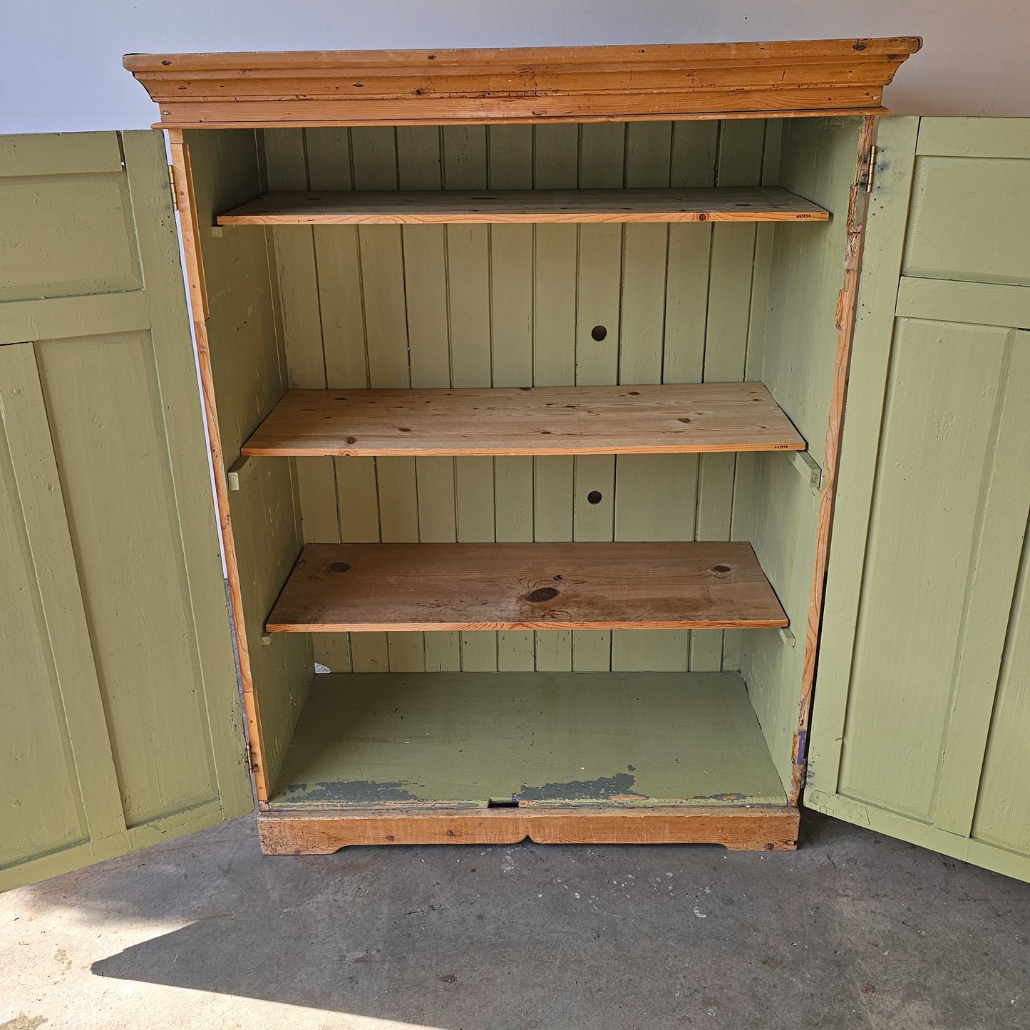 Antique Pine Pantry Cabinet