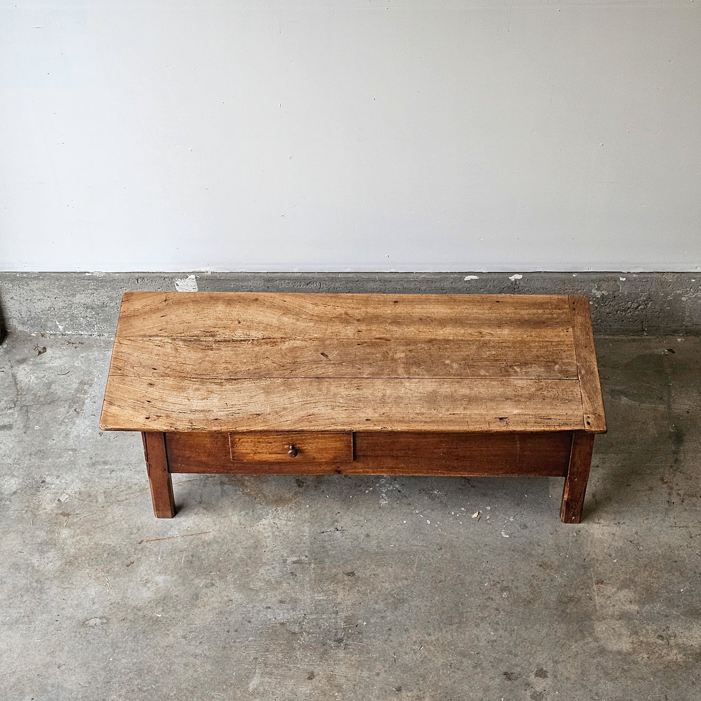 Antique French Chestnut Coffee Table - Circa 1890