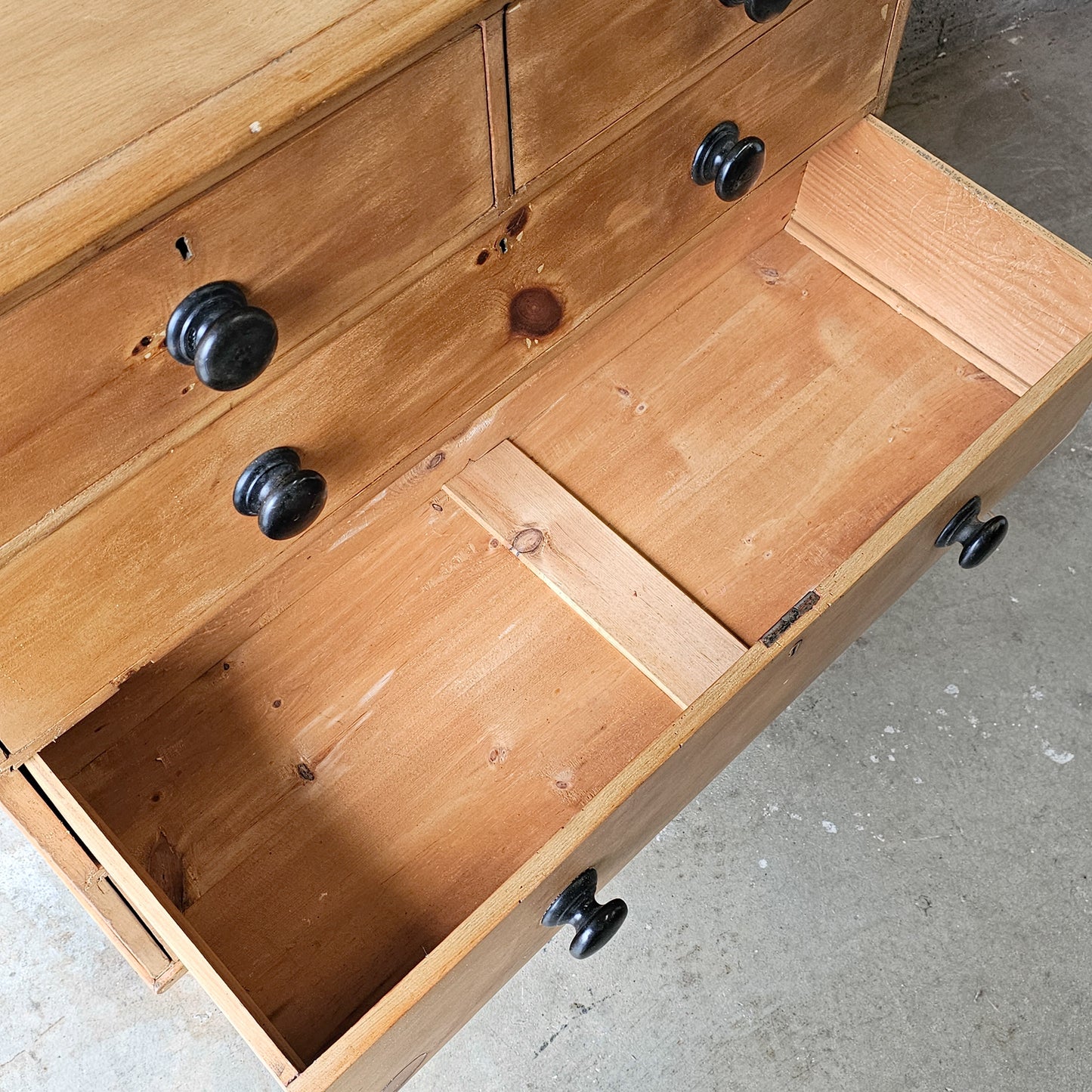 Antique English Pine Honey Tone Dresser - 1870