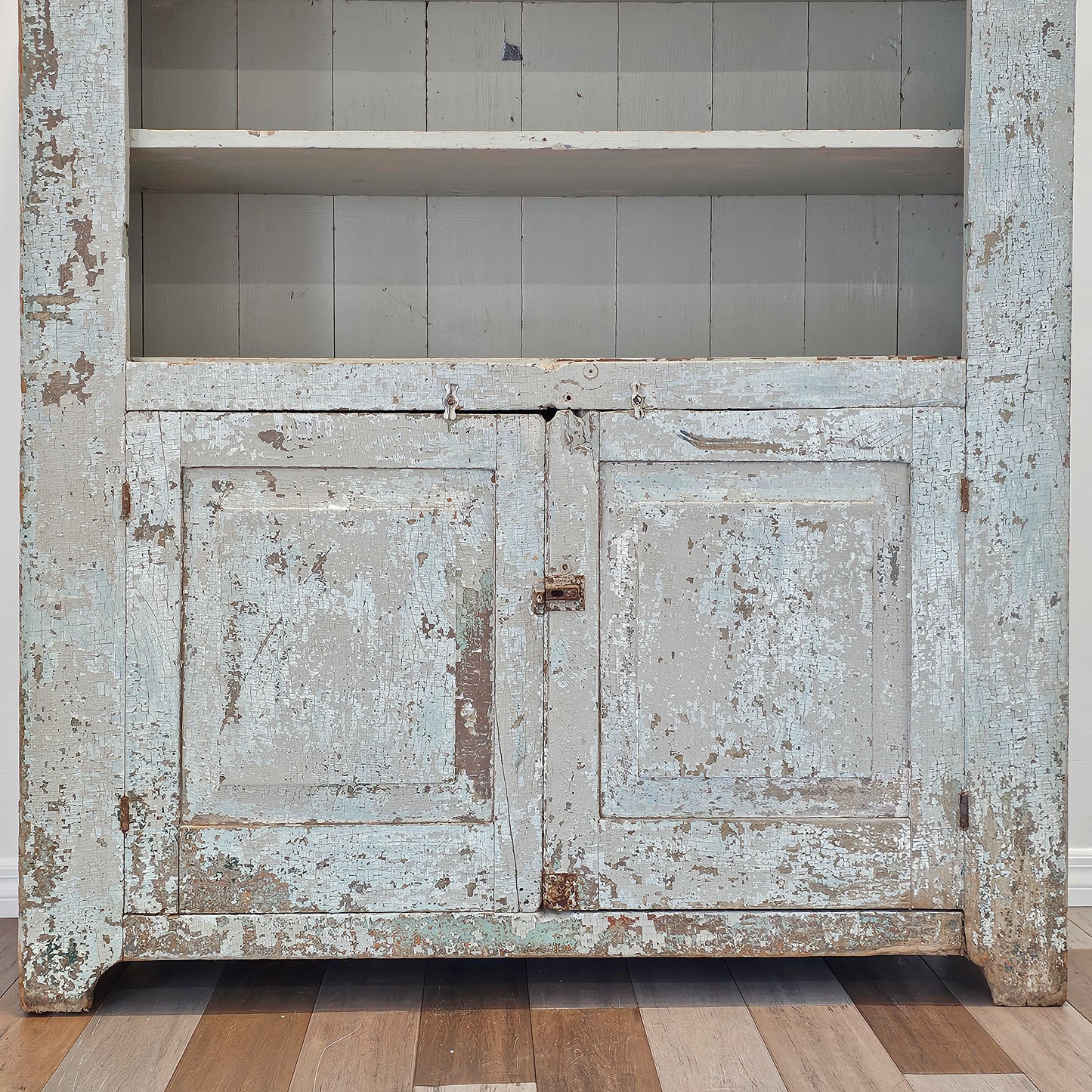 Primitive Painted Wood Farm Cupboard - Circa 1880–1900