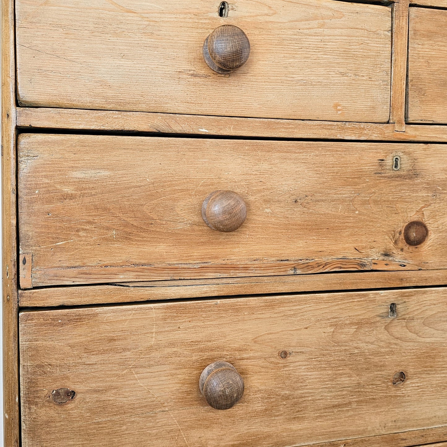 Antique English Pine Chest of Drawers (Dresser) - Circa 1880