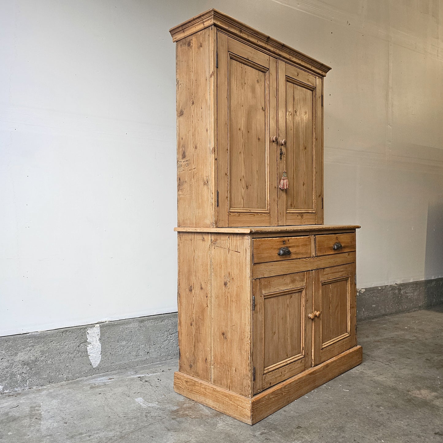 Antique English Pine Cupboard - Circa 1870
