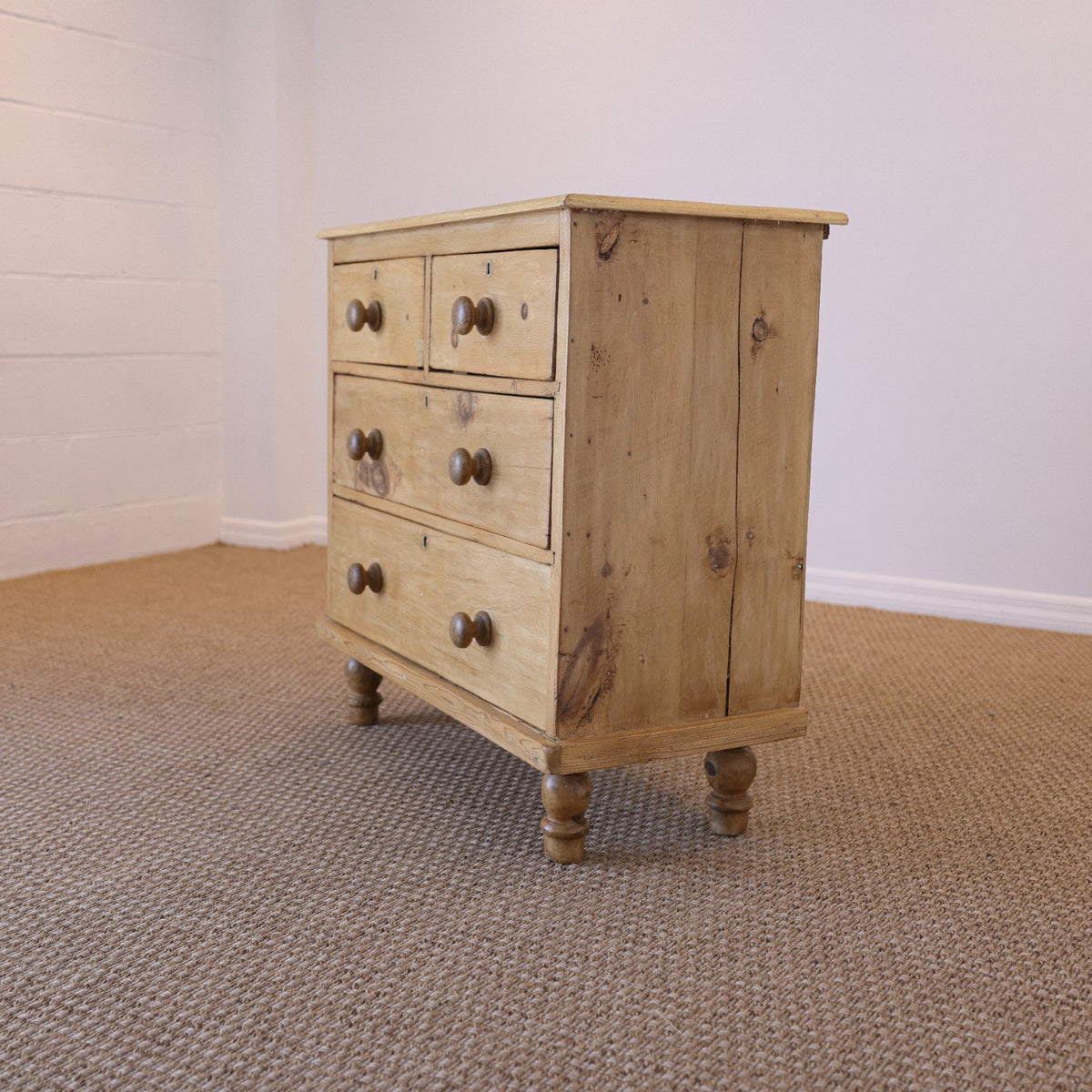 Antique English Pine Petite Dresser or Nightstand - Circa 1870 #01