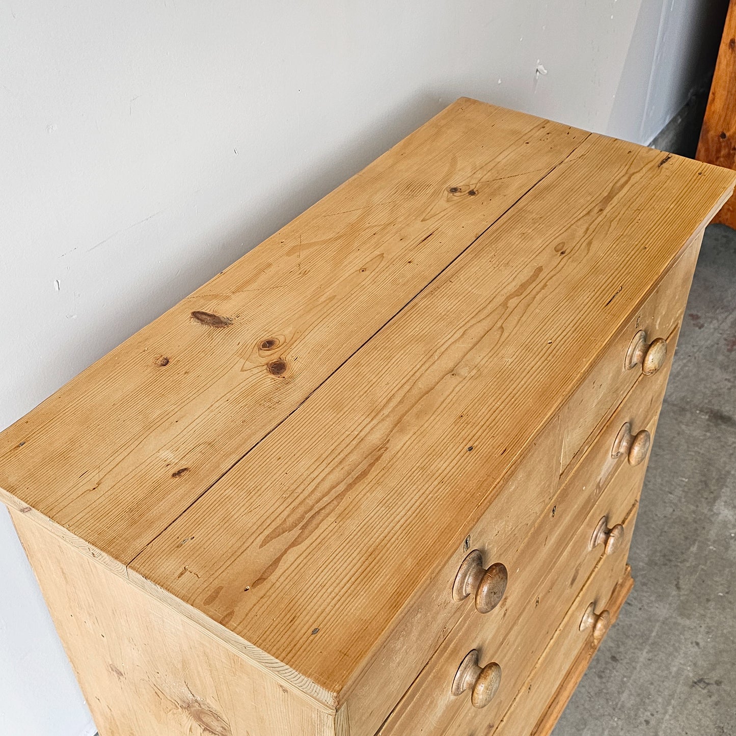 Antique English Pine Dresser - Circa 1870