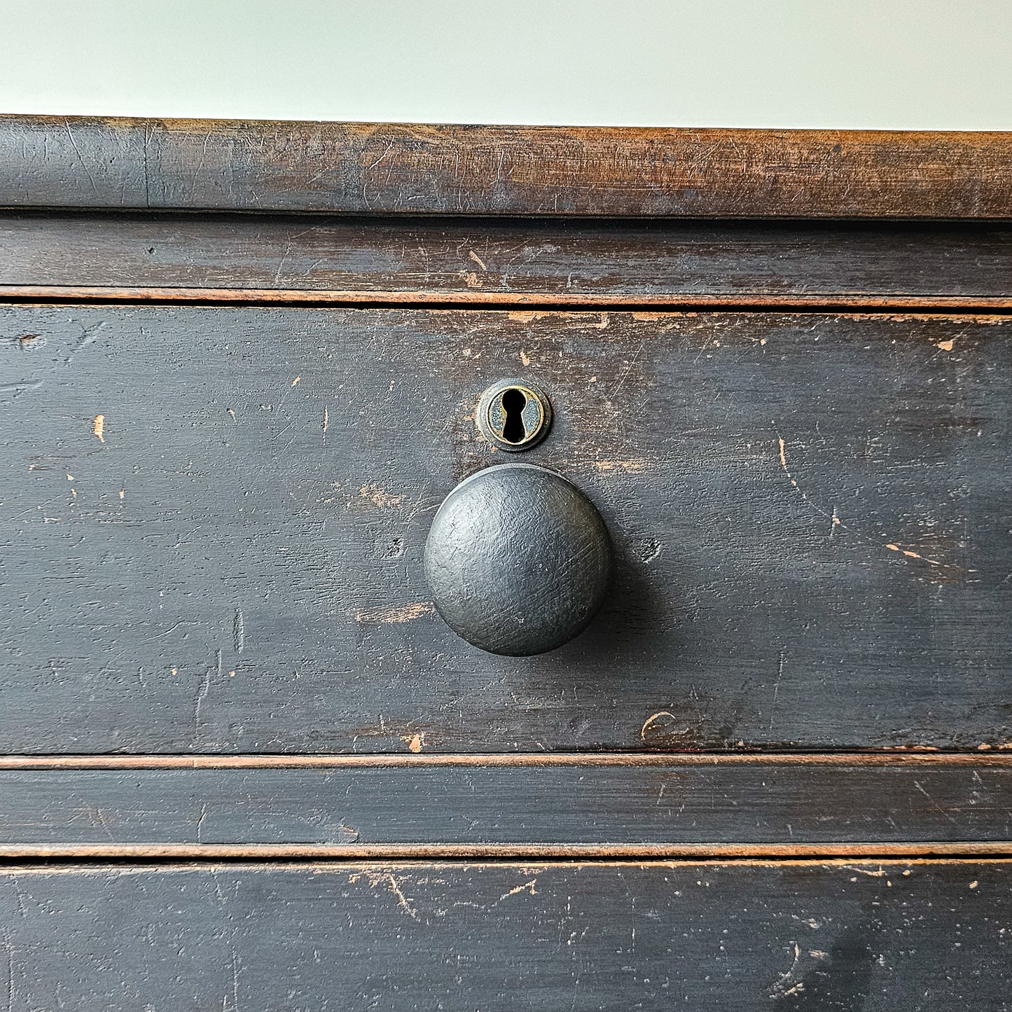 Antique Ebonized Pine Chest of Drawers - Circa 1830