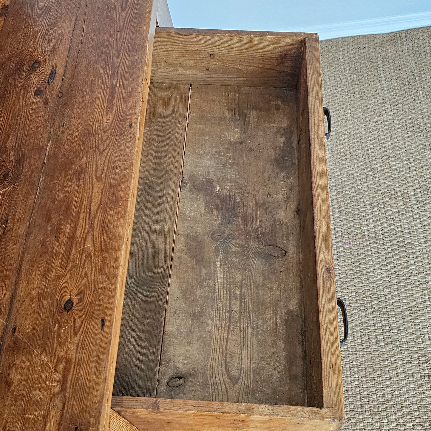 Antique English Pine Kitchen Hutch or Dresser - Circa 1890