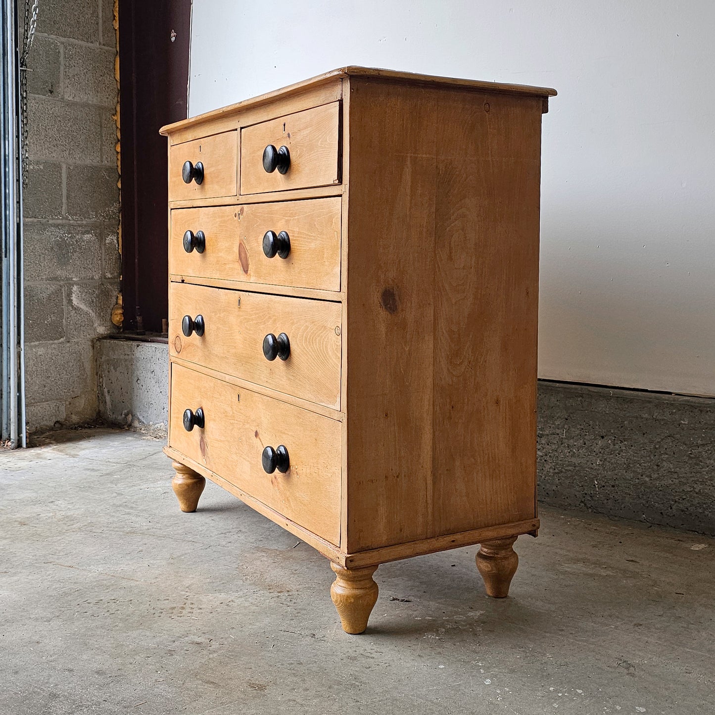 Antique English Pine Honey Tone Dresser - 1870