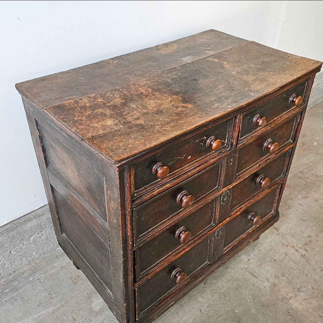 William & Mary Oak Chest of Drawers (Dresser) Late 17th – Early 18th Century