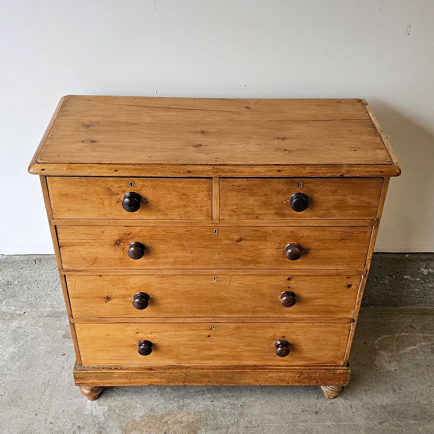 Antique English Pine Dresser - Circa 1880