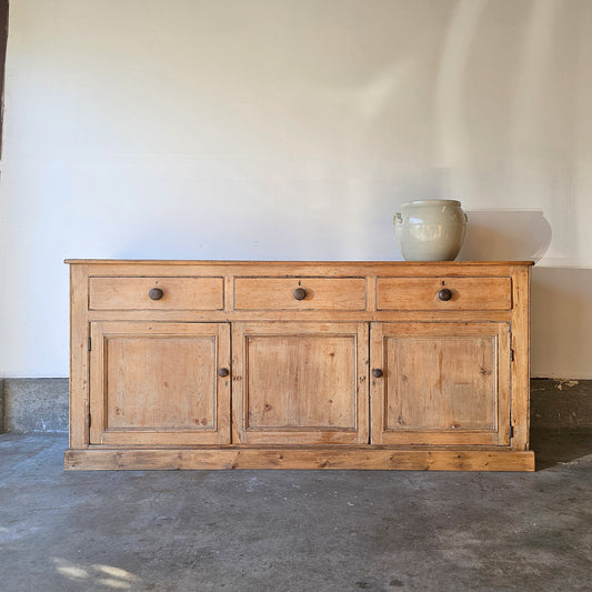 Antique English Pine Sideboard - Circa 1880