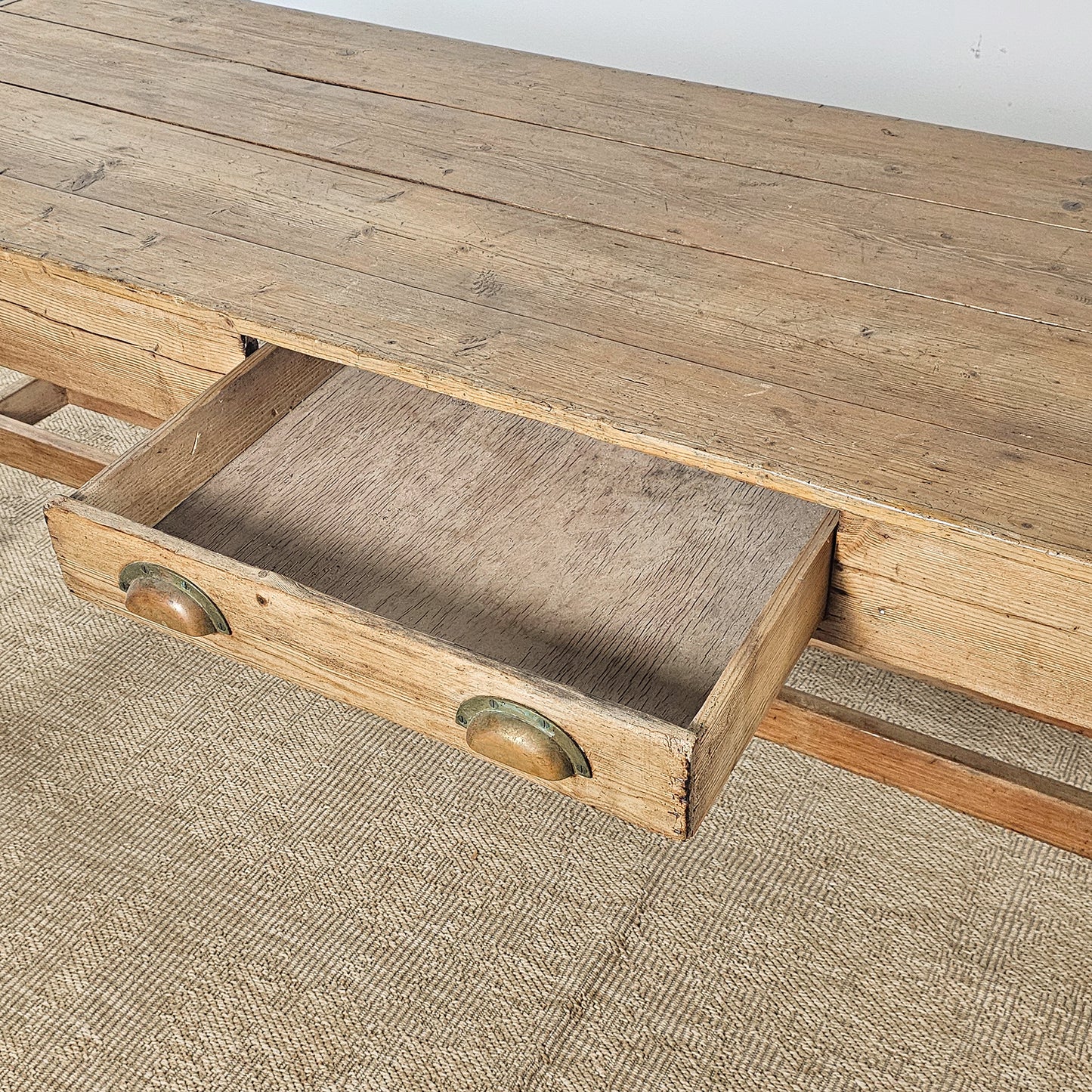 Antique Irish Pine Farmhouse Table | Circa 1870