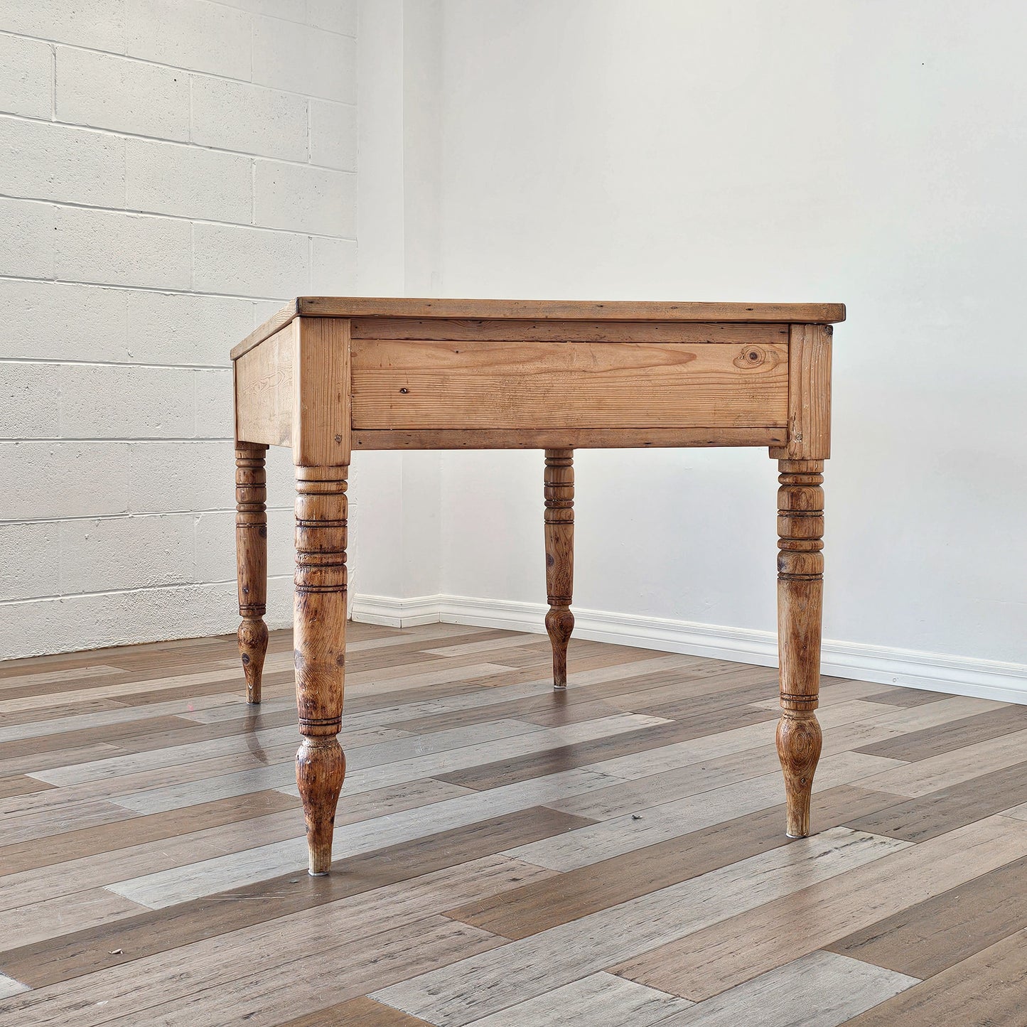 Antique English Pine Farm Table - Circa 1880