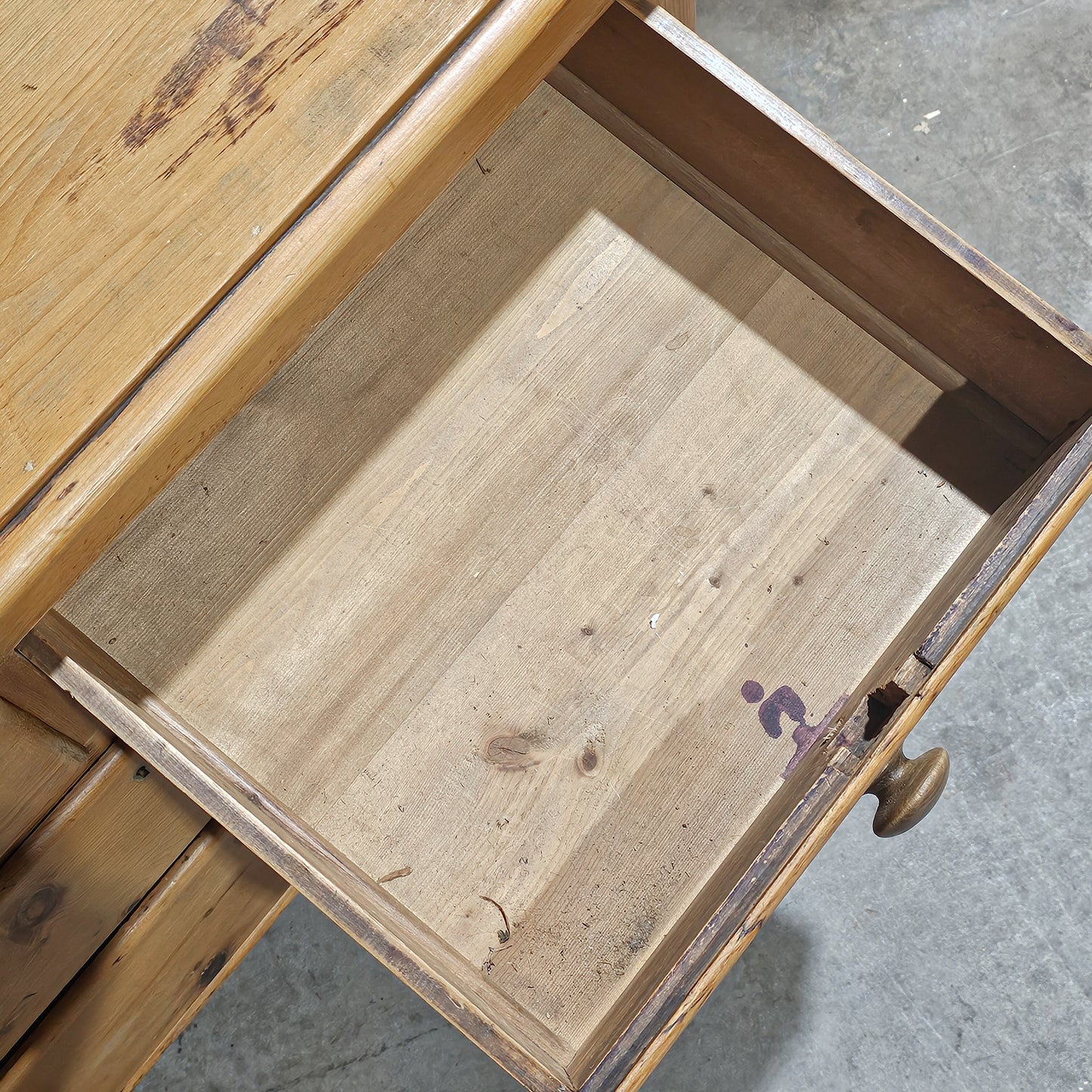 Petite Antique English Pine Chest of Drawers - Circa 1870