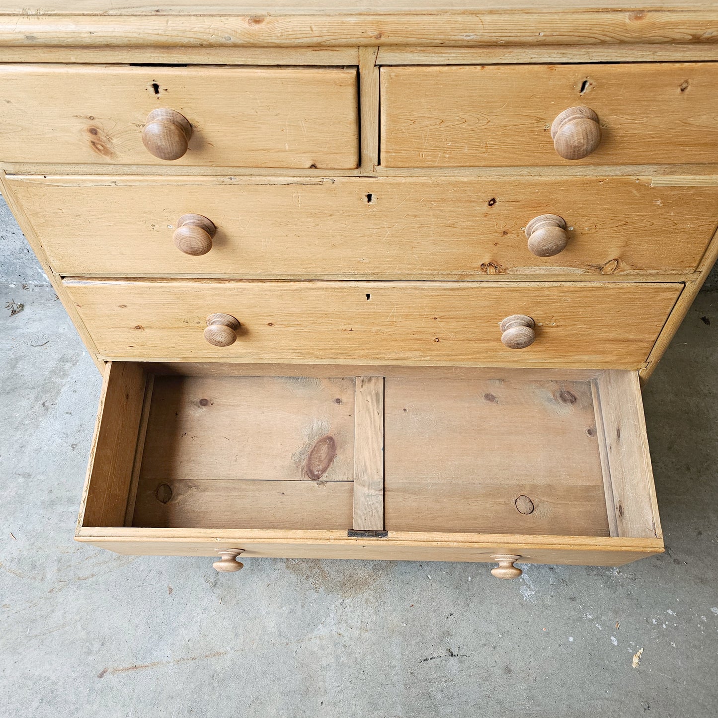 Antique English Pine Dresser - Circa 1880