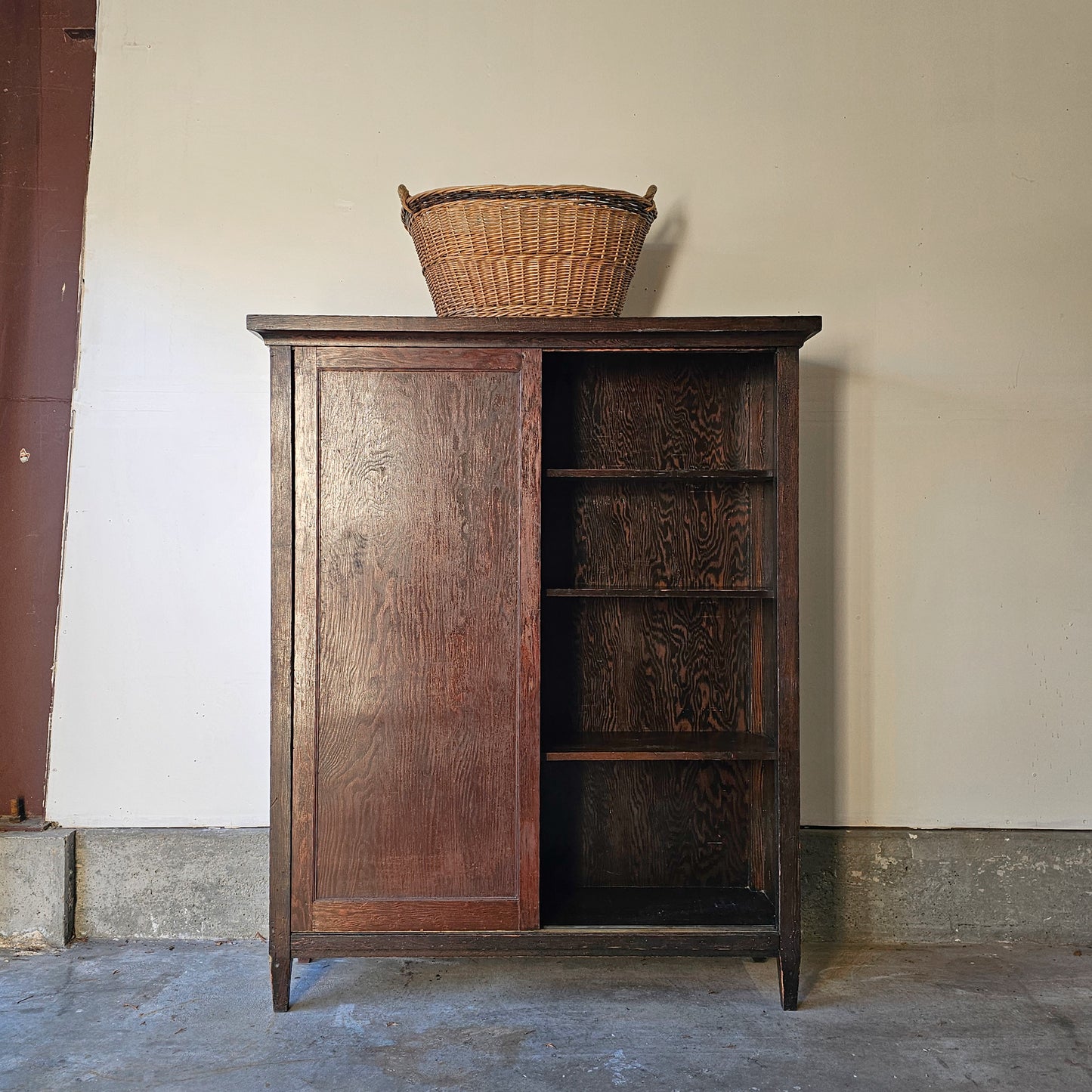 Antique Sliding Door Bookcase / Cabinet - Circa early 1900's