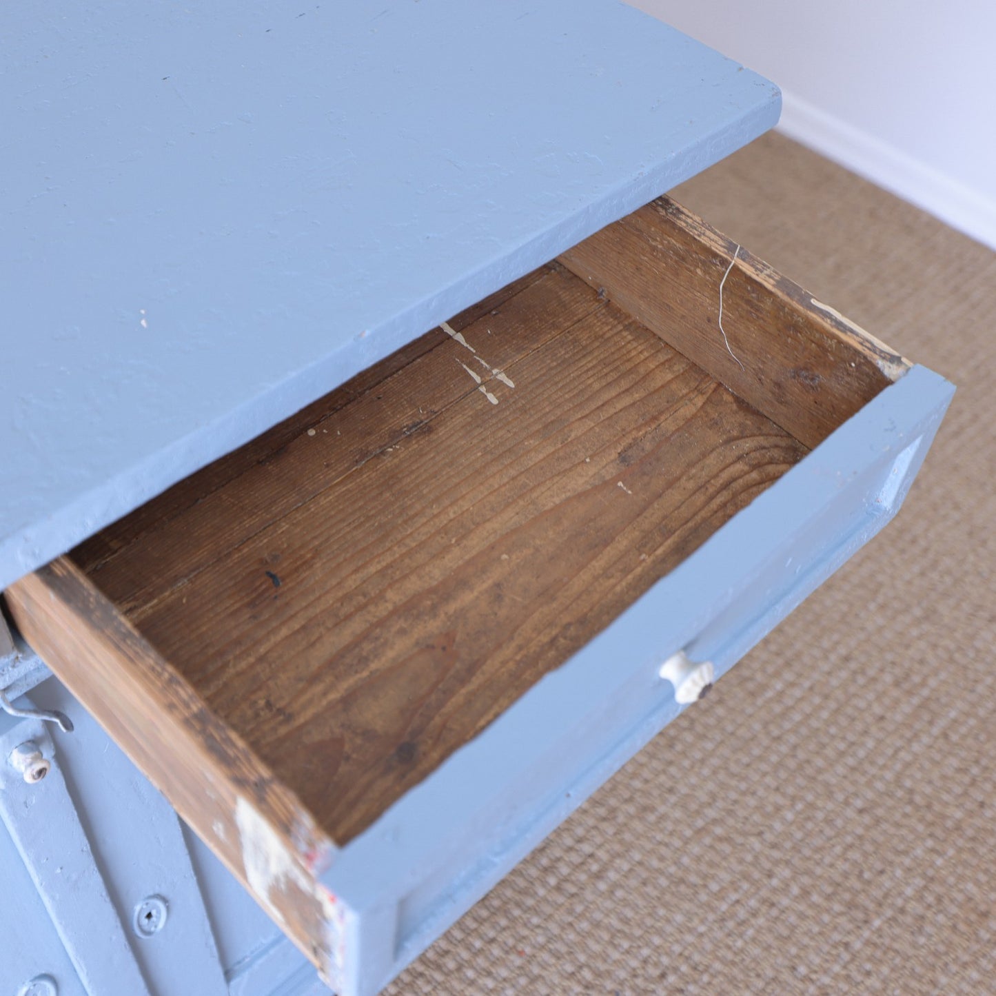 Antique Painted Pine Cupboard