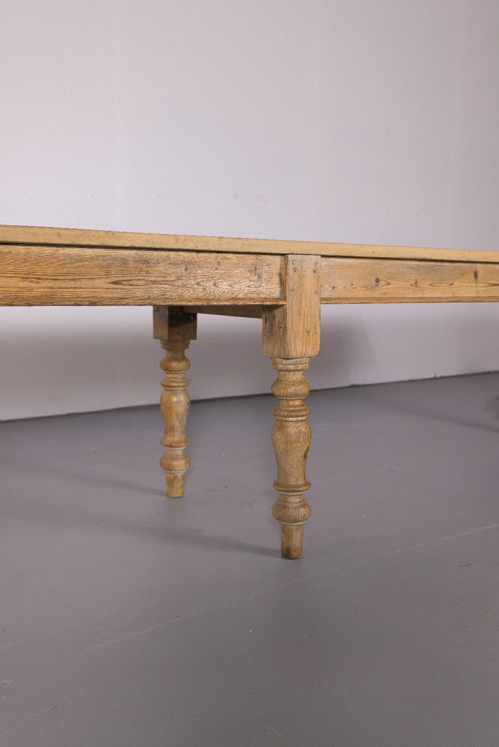 Monumental Antique English Pine Harvest Table | 12.5 Feet | Circa 1880