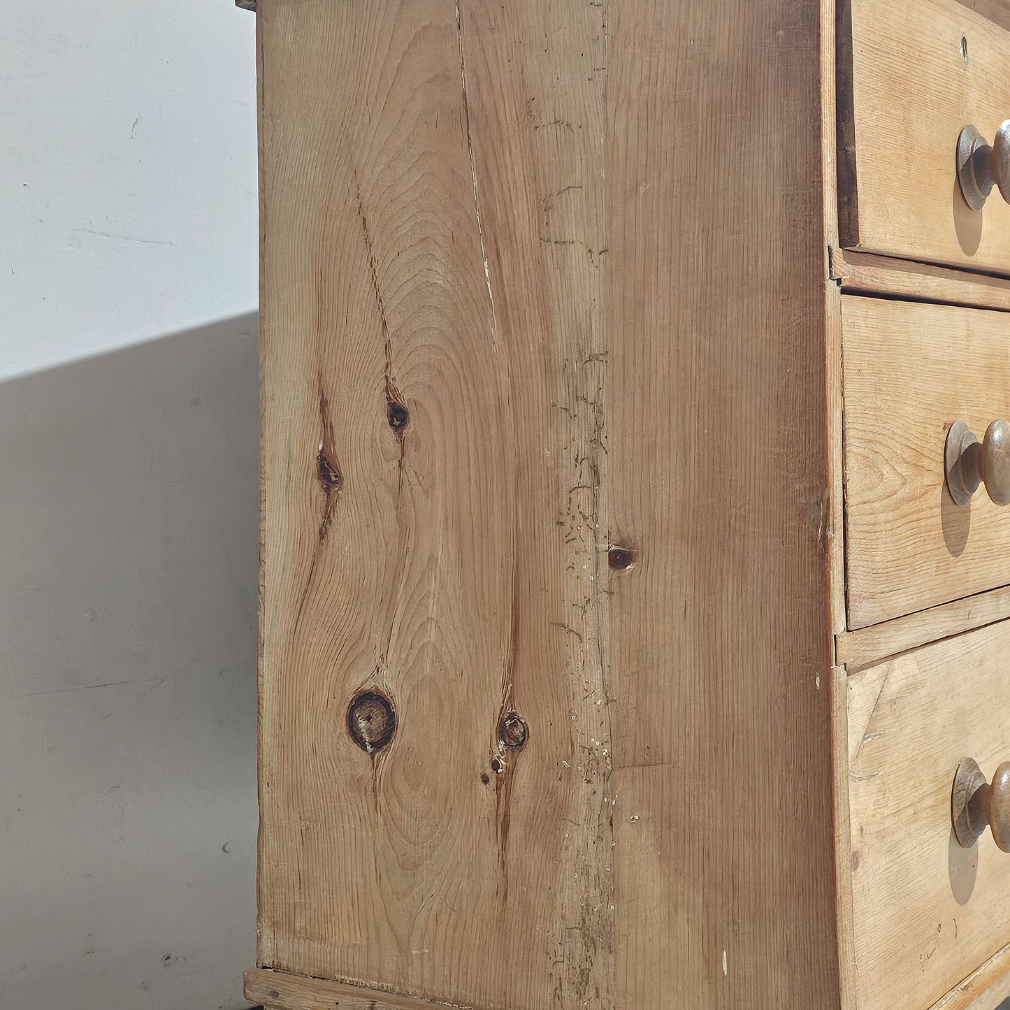 Antique English Pine Petite Dresser or Nightstand- Circa 1890