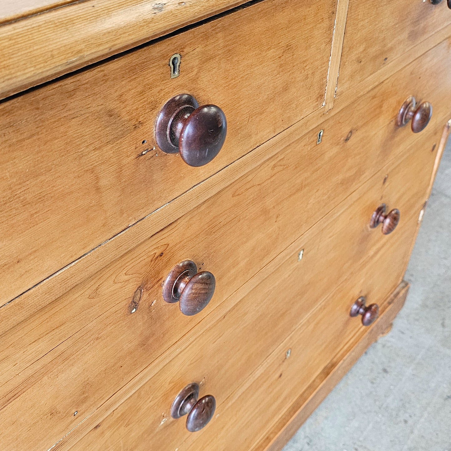 Antique English Pine Dresser - Circa 1880