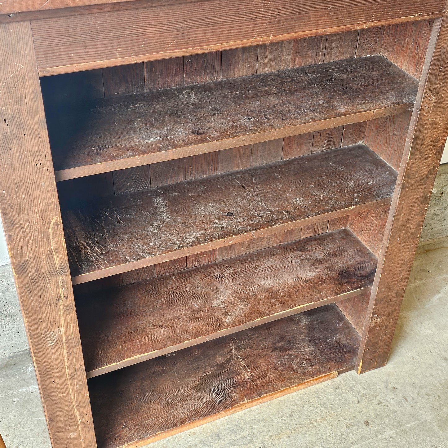 Antique Fir Open Bookcase