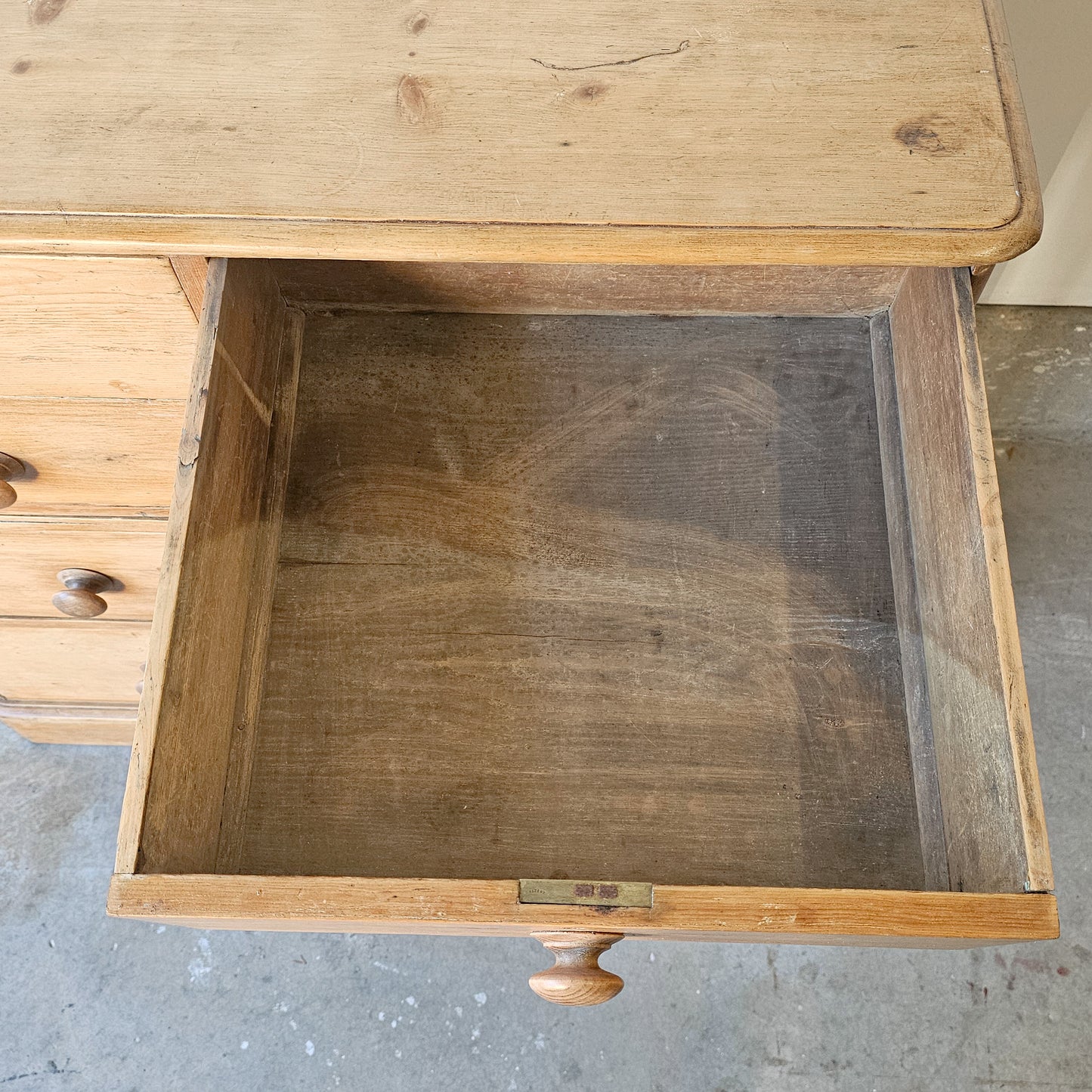 Antique English Pine Chest of Drawers (Dresser) - Circa 1880