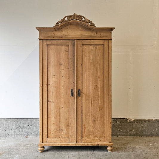 Antique pine wardrobe