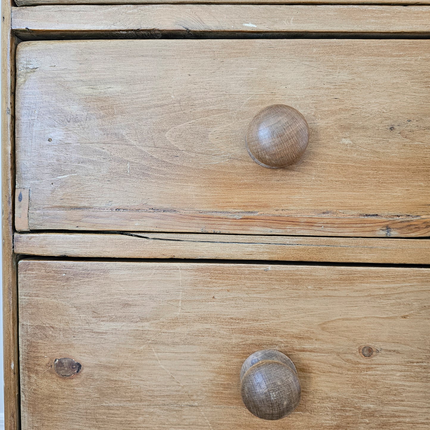 Antique English Pine Chest of Drawers (Dresser) - Circa 1880