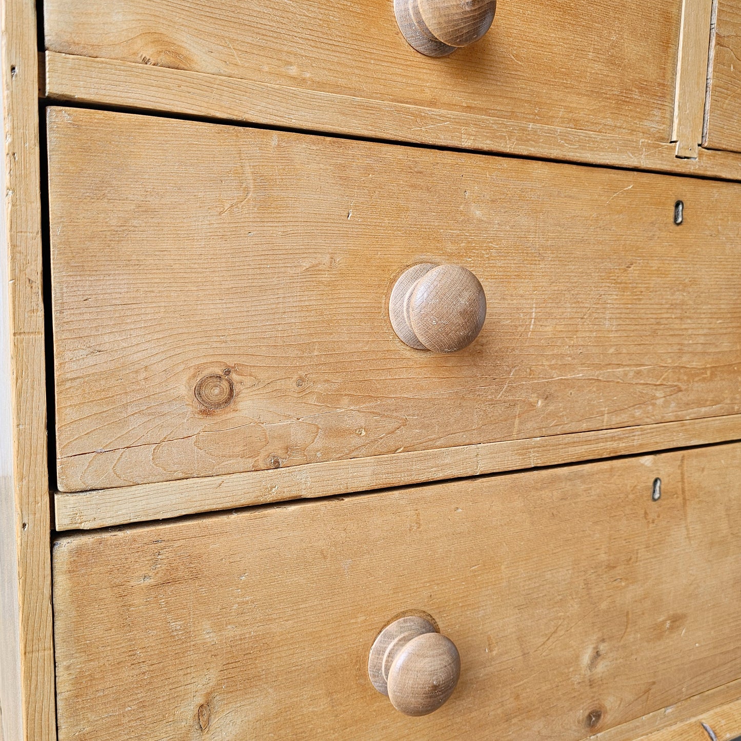Petite Antique Pine Chest of Drawer/Nightstand - Circa 1860