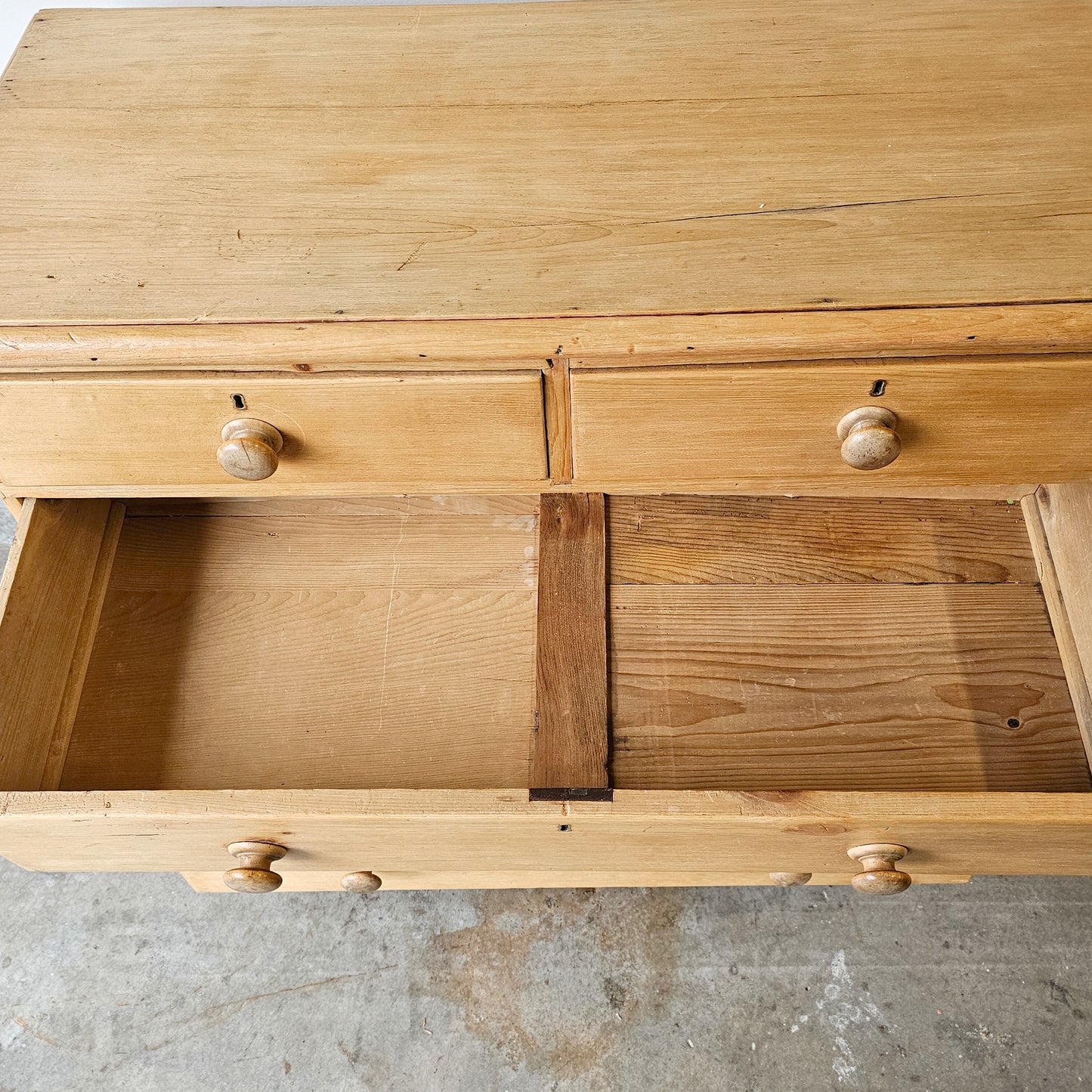 Antique English Pine Dresser - Circa 1860