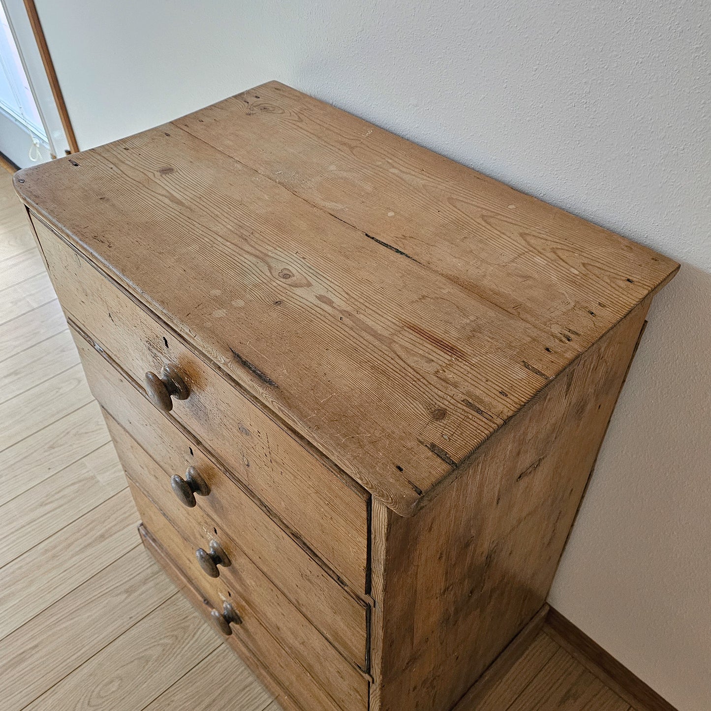 Antique English Pine Dresser or Nightstand - Circa 1880