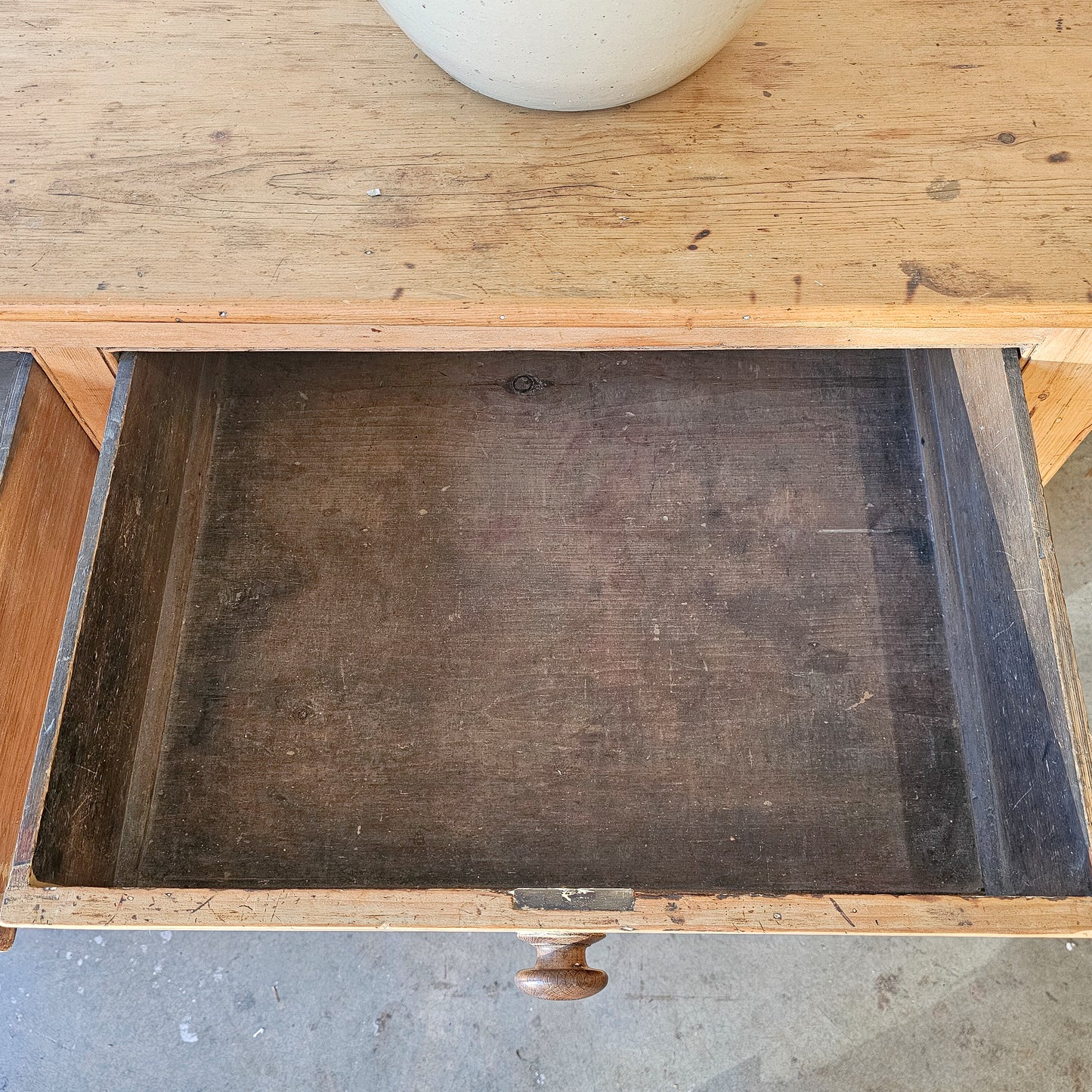Antique English Pine Sideboard - Circa 1880