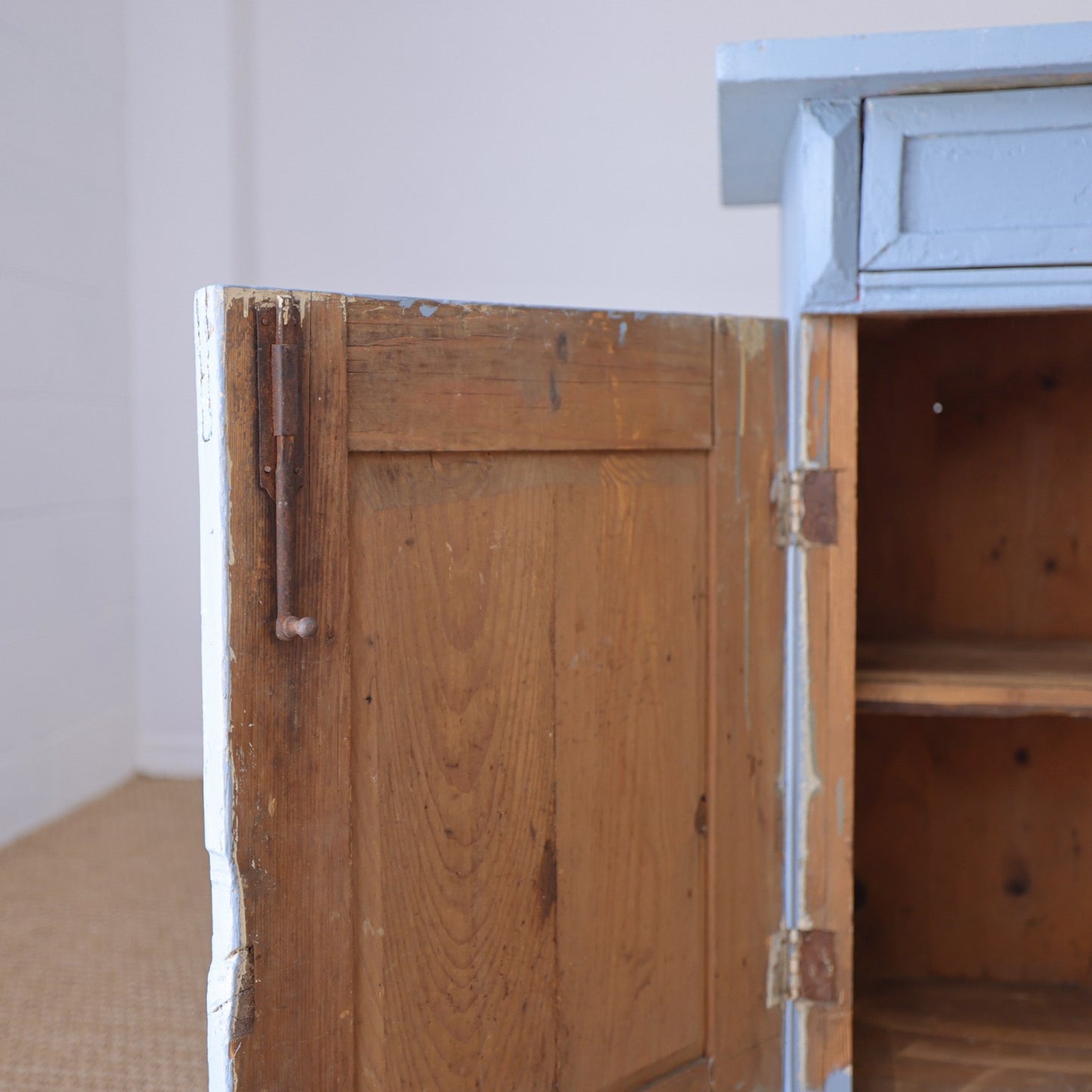 Antique Painted Pine Cupboard