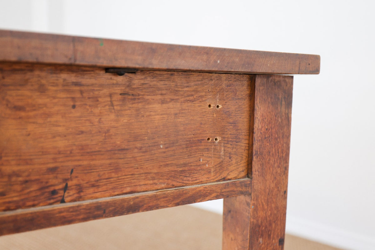 Antique Oak Library Table/Desk | C. 1900-1920