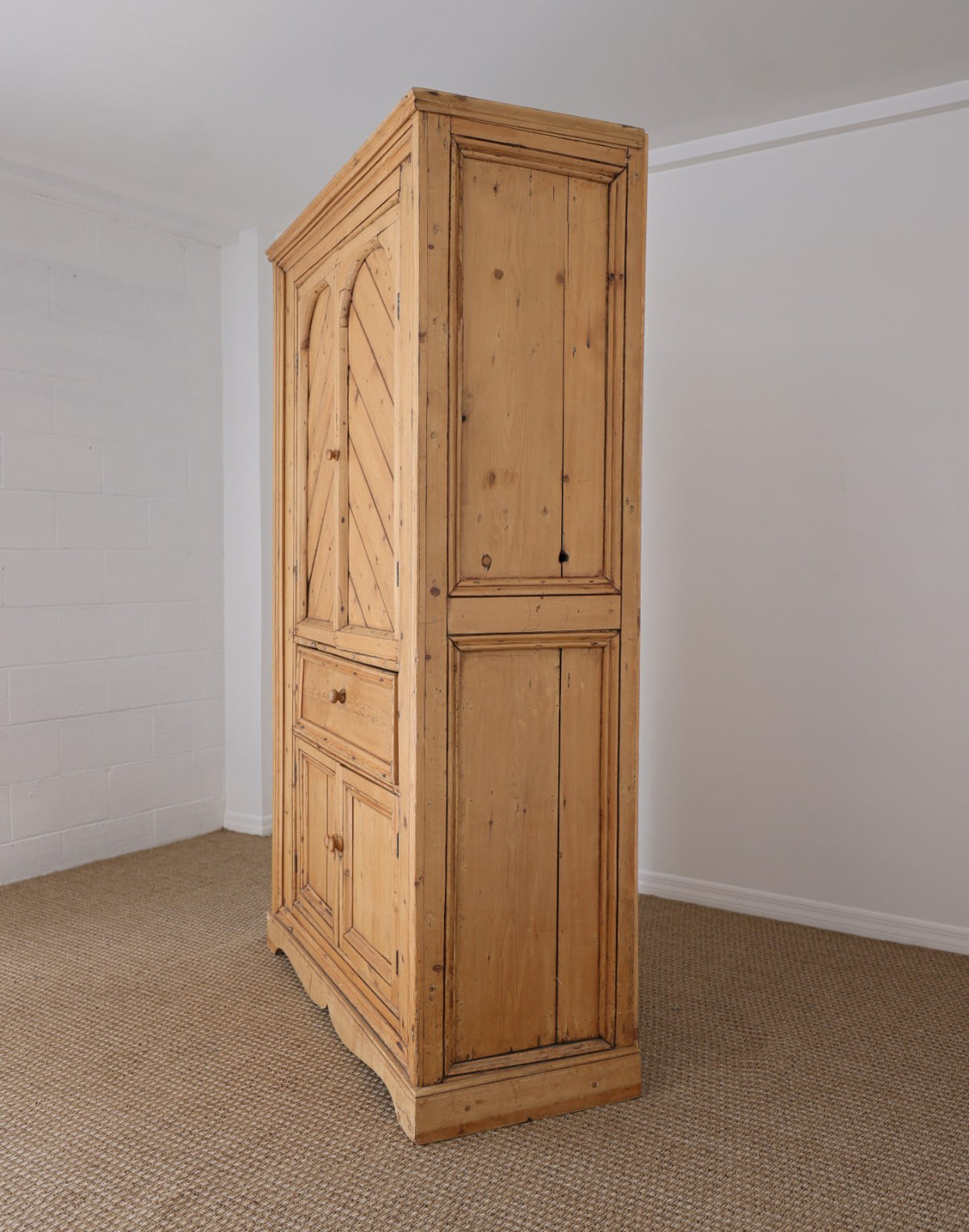 Antique English Pine Cupboard | c. Late 19th century