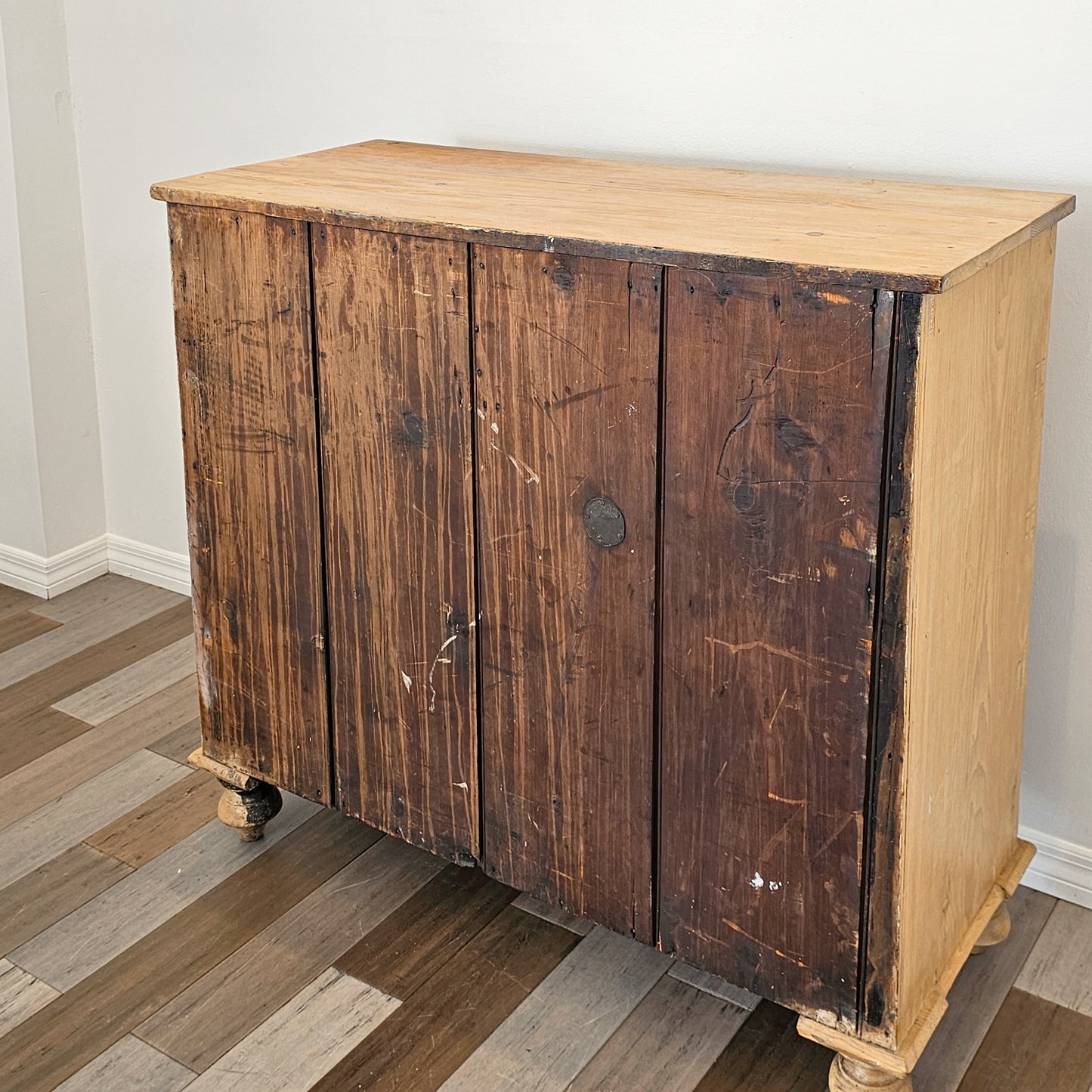 Antique Pine Chest of Drawers / Dresser - Circa 1870