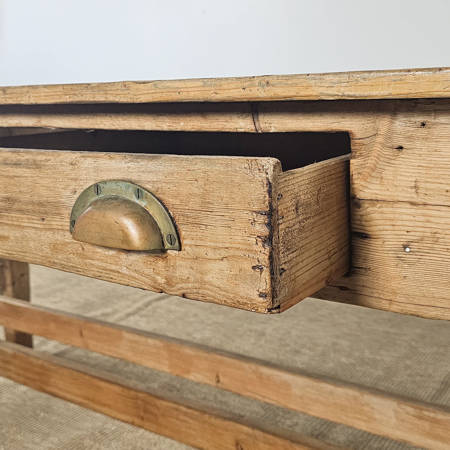 Antique Irish Pine Farmhouse Table | Circa 1870