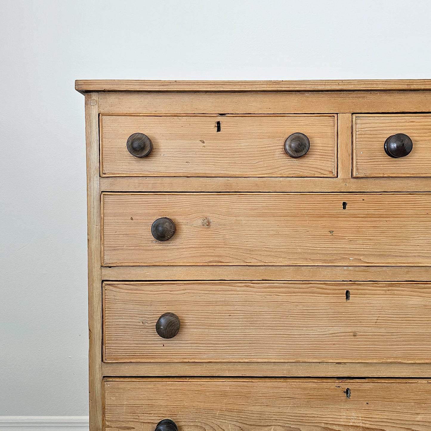 Antique Pine Chest of Drawers / Dresser - Circa 1870