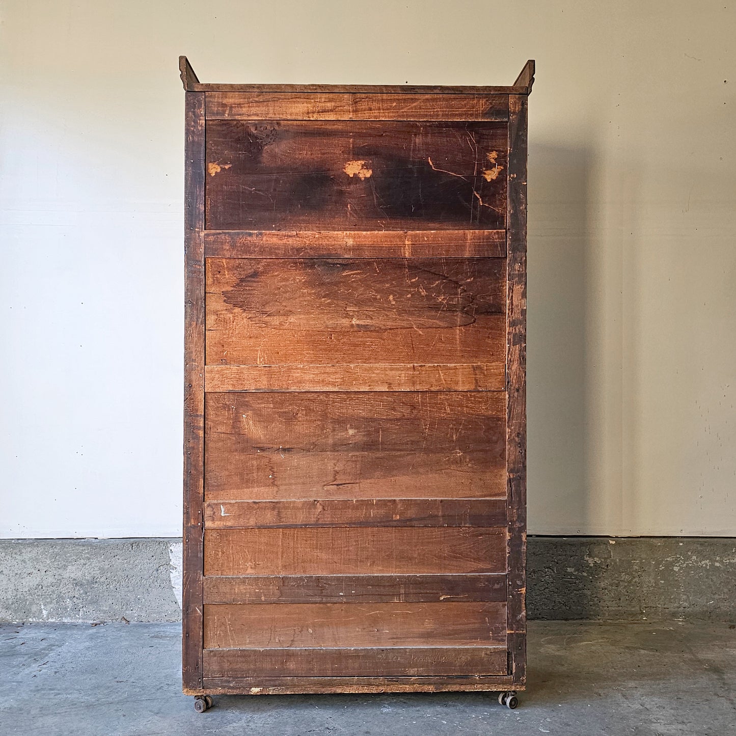 Antique Rolling Bookcase on Castor Wheels - Circa early 1900's