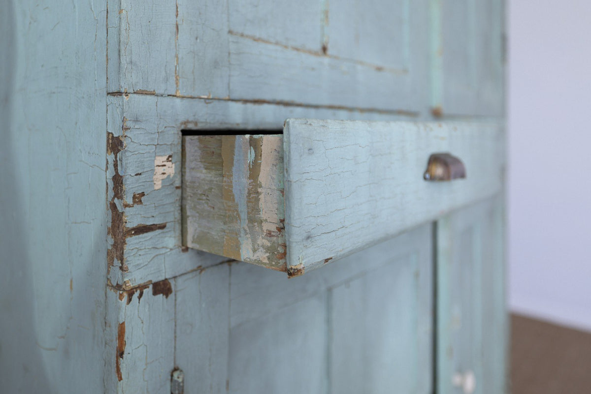 Primitive Painted Farm Cabinet
