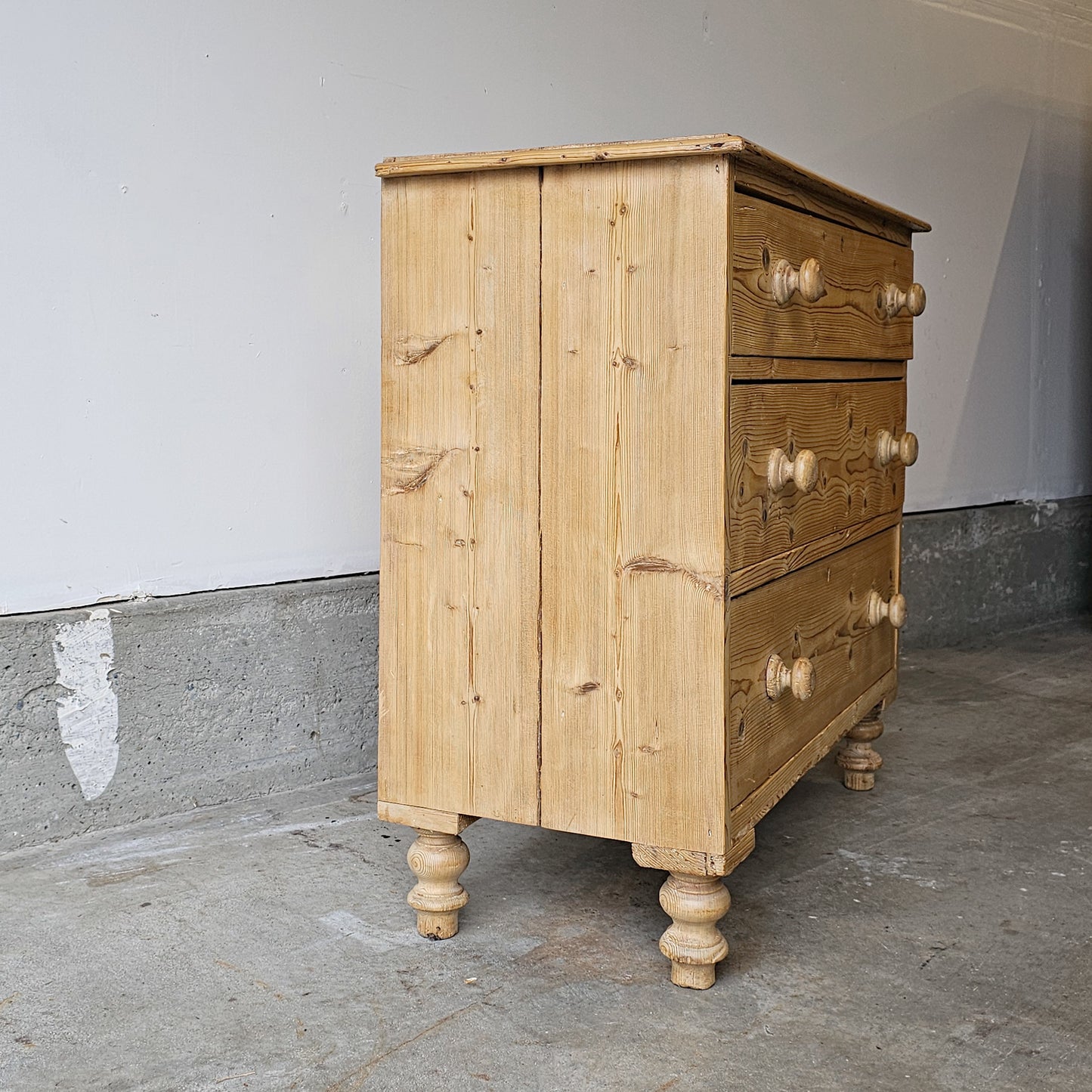 Petite Antique English Pine Dresser/Nightstand - Circa 1870