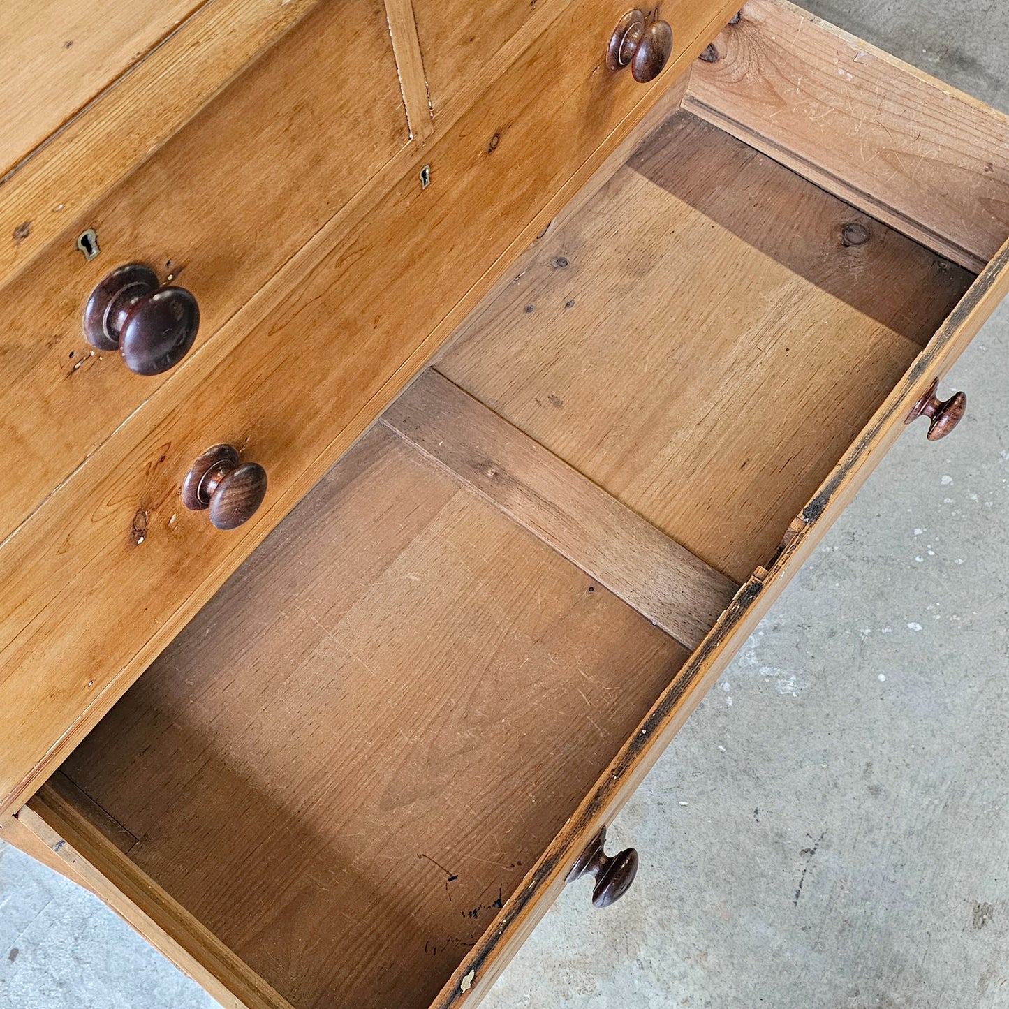Antique English Pine Dresser - Circa 1880