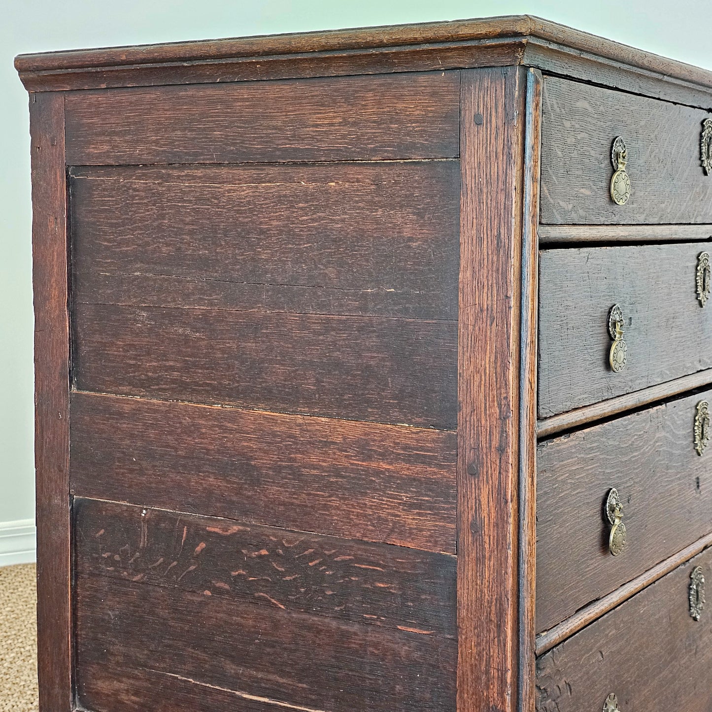 Antique English Oak Dresser - Circa 1780