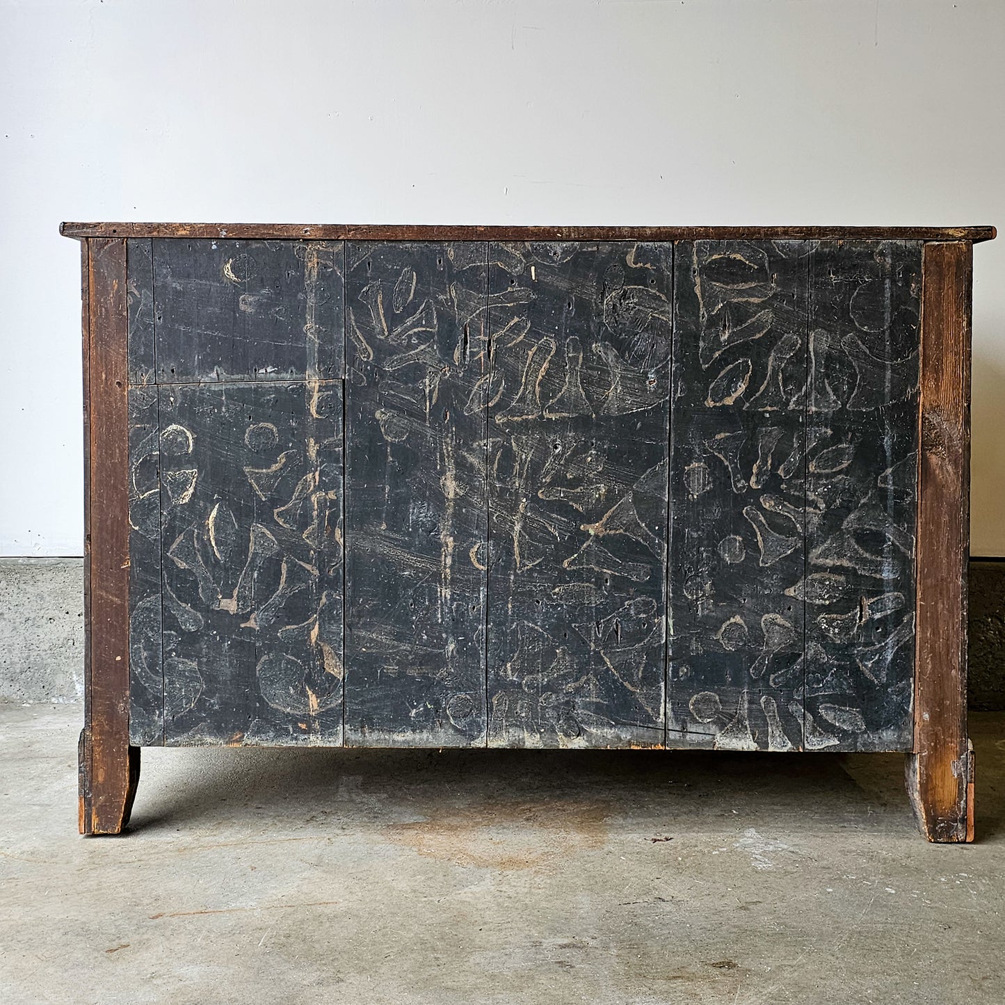 Antique Ebonized Pine Chest of Drawers - Circa 1830