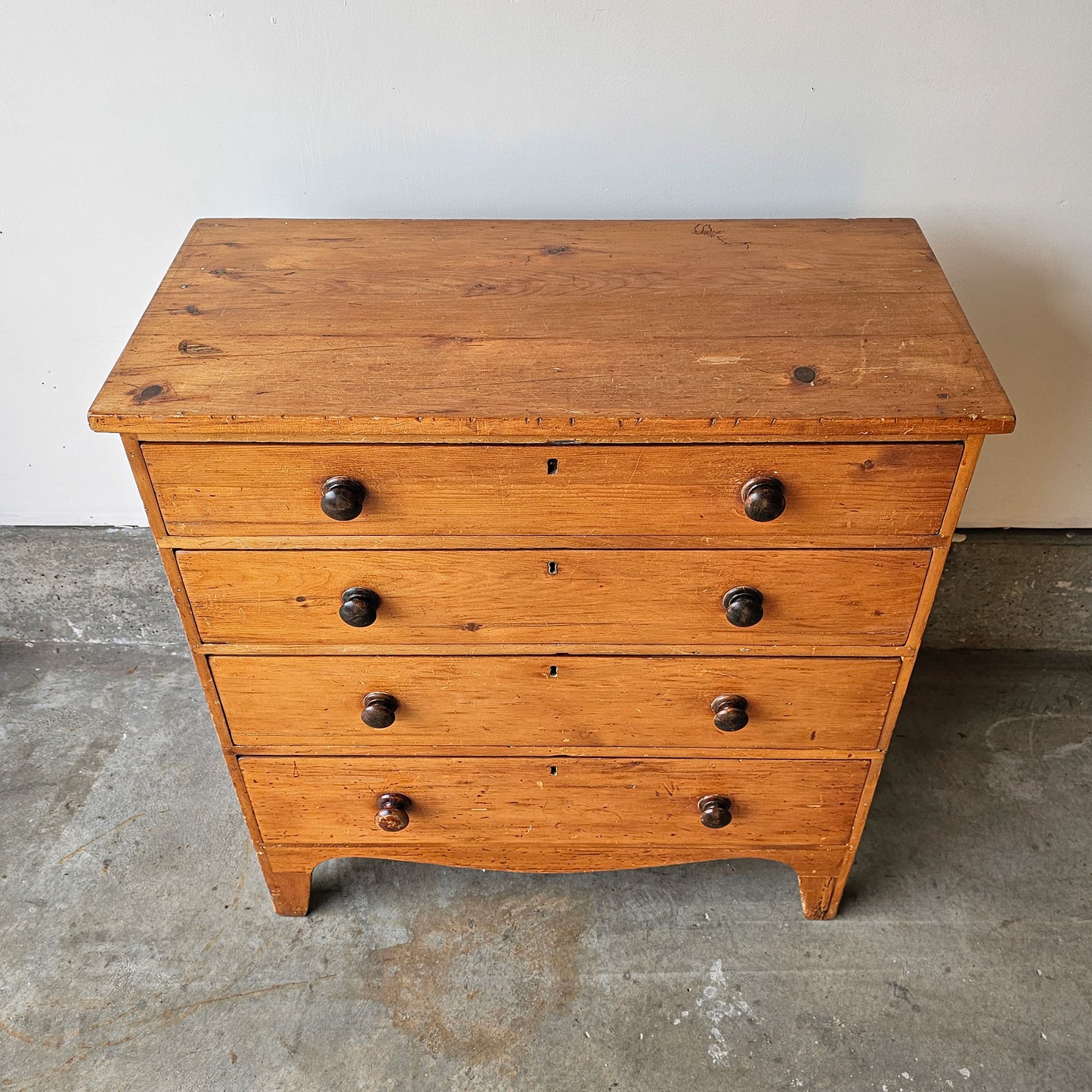 Antique English Pine Dresser - Circa 1870