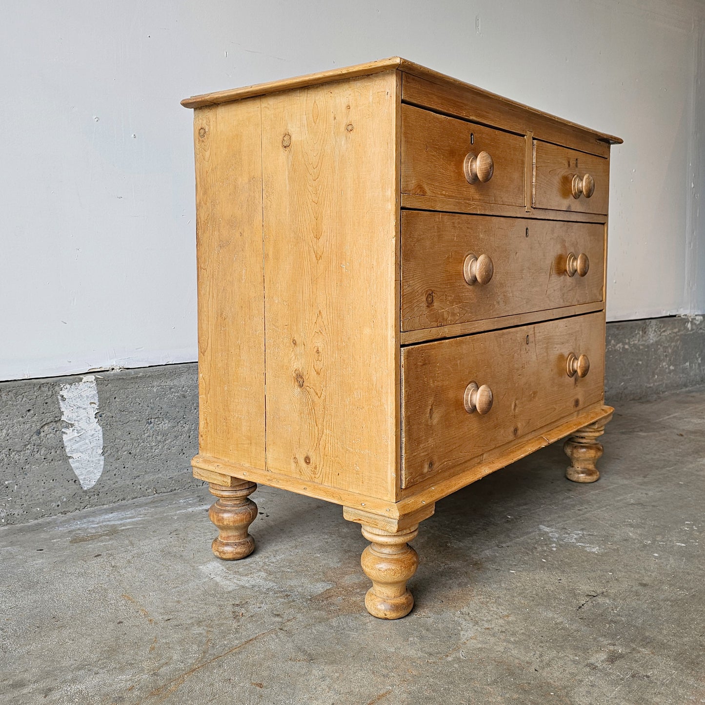 Petite Antique Pine Chest of Drawer/Nightstand - Circa 1860