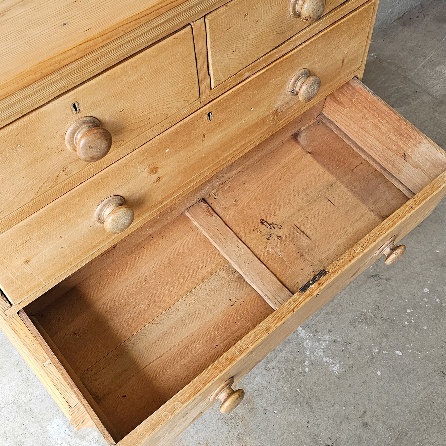 Antique English Pine Dresser - Circa 1870
