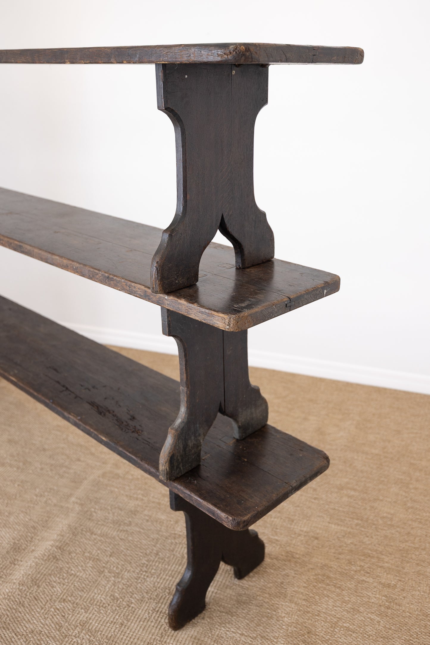 Antique Oak Bench - Circa 1910